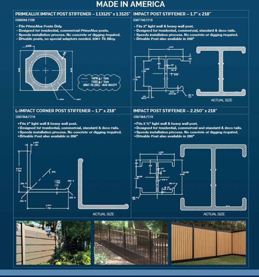 Aluminum Impact Posts