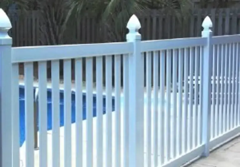 Vinyl Pool Code Picket Fence